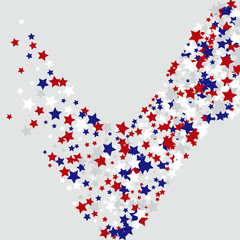 Stars confetti background. Celebration confetti decoration. Rich VIP premium design