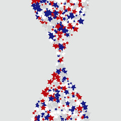 Stars confetti background. Celebration confetti decoration. Rich VIP premium design