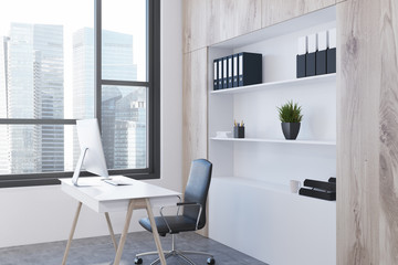 Modern boss office side