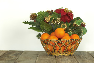 Christmas fruit basket