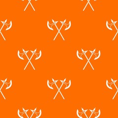 Crossed battle axes pattern seamless