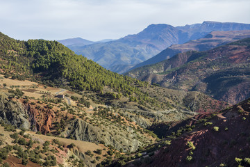 Fototapeta na wymiar Atlasgebirge in Marokko