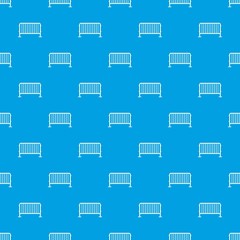 Fototapeta premium Steel barrier pattern seamless blue