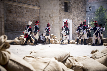 Napoleonic Troop Attacking