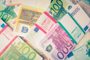 Euro Money. euro cash background. Euro  Banknotes