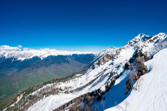 Caucasus mountains. Beautiful mountain landscape