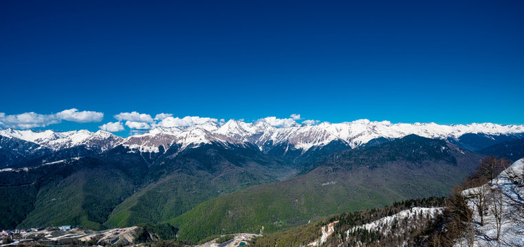 Caucasus mountains. Beautiful mountain landscape