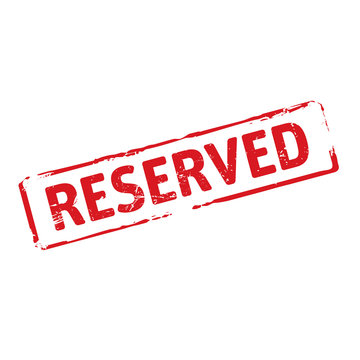Red stamp and text Reserved.
