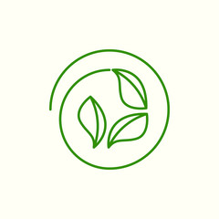 Fototapeta premium Eco Logo Vector Illustration. Leaf Logo Template. Leaf Vector Illustration. Eco Logotype.