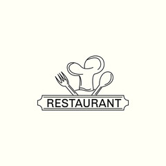 Restaurant Logo Design Template. Restaurant Sign, Symbol, and Badge.