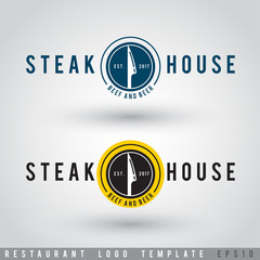 Restaurant Logo Template : Vector Illustration