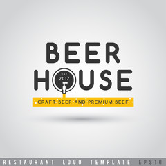 Restaurant Logo Template : Vector Illustration