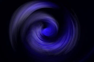 Electric blue color imaginary Twister. Digital art