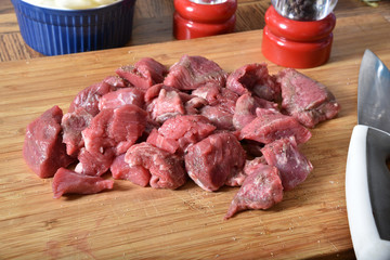 Seasoned stew meat
