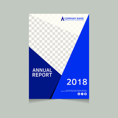 Annual report, flyer, presentation, brochure. Front page, book cover layout design. Design layout template in A4 size . Annual report cover template