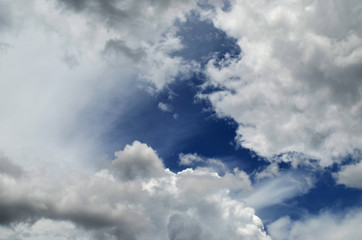 blue sky with clouds
