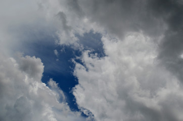 blue sky with clouds
