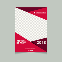 Annual report, flyer, presentation, brochure. Front page, book cover layout design. Design layout template in A4 size . Annual report cover template