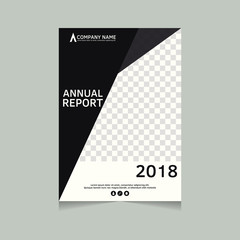 Annual report, flyer, presentation, brochure. Front page, book cover layout design. Design layout template in A4 size . Annual report cover template