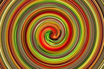 Tropical color Infinite Spiral Digital Art for your own imagination.