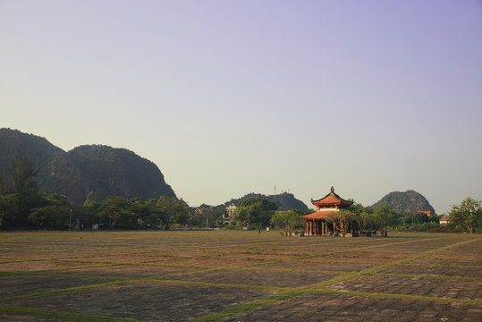 Hoa Lua ancient town in Tam Coc, Vietnam