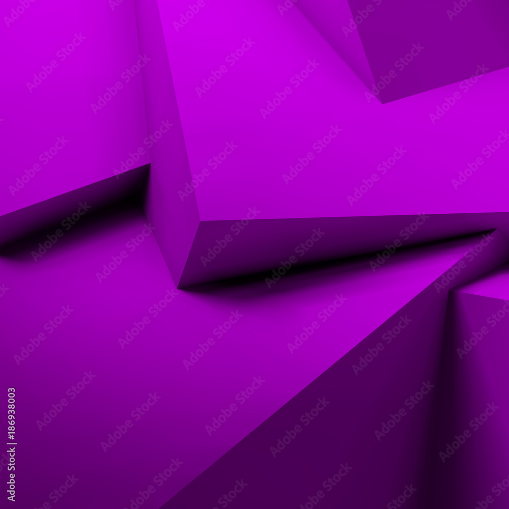 Poster abstract geometric background with overlapping cubes