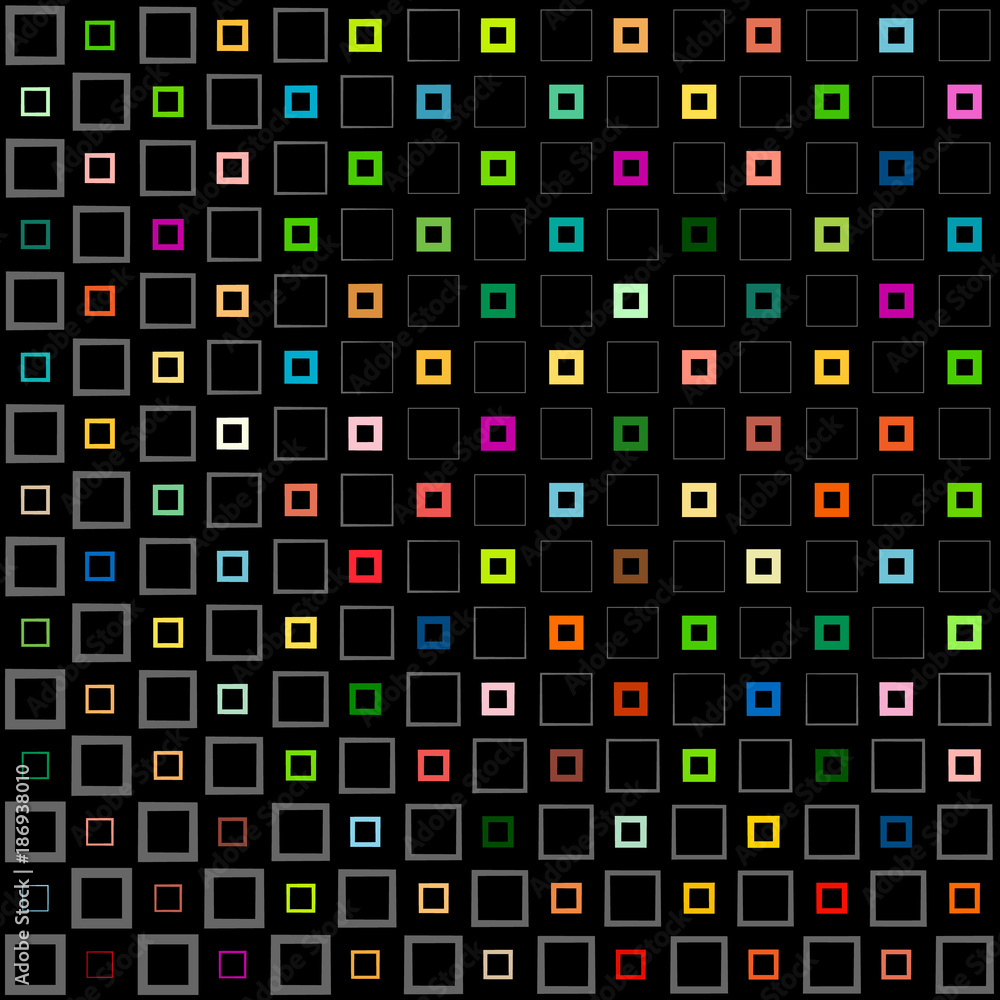 Aufkleber abstract background with colorful squares and wavy thickness gradient