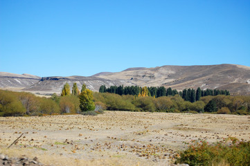 A rmountain scene near the Andes mountains.