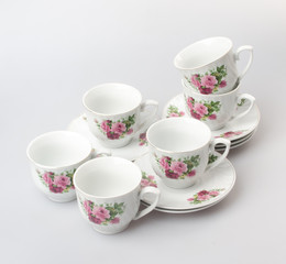 teacup or teacup set on a background.