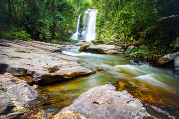 Fototapeta premium Maesapok waterfall nature landscape background