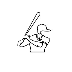 Baseball Illustration vector icon