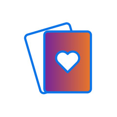 Party game card vector icon