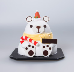 cake or christmas cakes on a background.