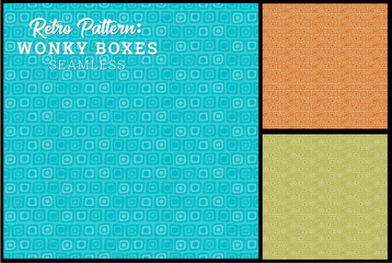 Seamless Retro Box Subtle Pattern in 3 color options