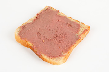 Toastbrot mit Leberwurst