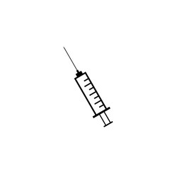 Injecting Syringe vector icon