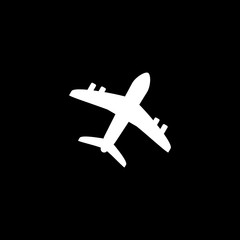 Airplane shape vektor icon