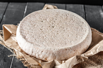 Cheese on the wooden table