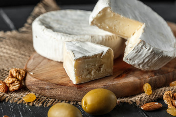 Cheese on the wooden table