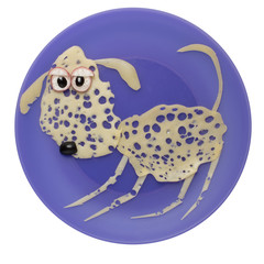 Funny snack recipe idea for children cooking