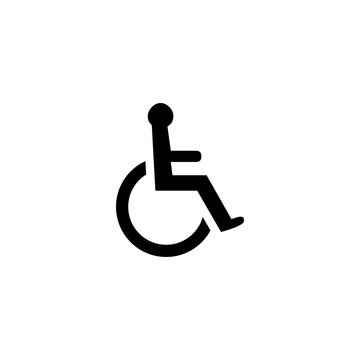Handicapped sign vector icon