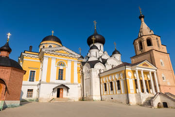 Ensemble of the Starytsky Svyato-Uspensky Monastery in city Staritsa, Tver region