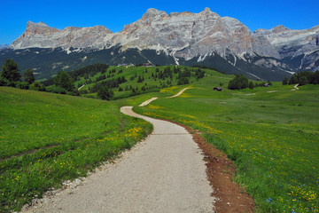 Fototapeta na wymiar Italy Dolomites Colfosco Puez Group