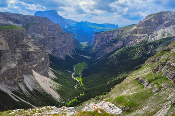 Italy Dolomites nature park Puez-Odles
