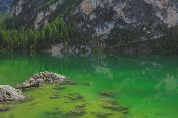 italy dolomites trentino lake prags