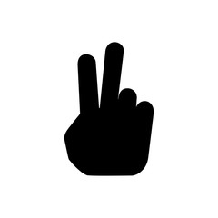 Obraz premium gesture hand icon peace symbol vector icon