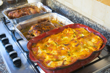rich holiday luncheon