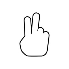 gesture hand icon peace symbol vector icon