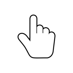 hand icon pointer vector