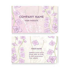 Template business card for flower shop.
